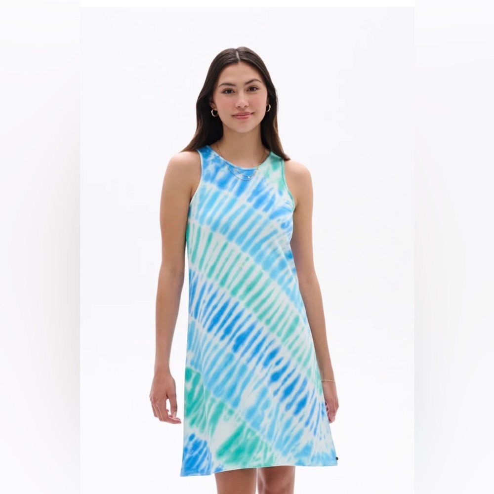 Hatley  Bella Dress - Blue Wave Tie Dye Size S